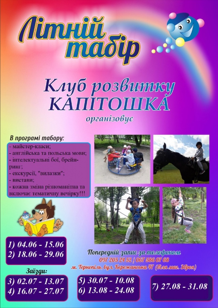 Літній денний табір "Капітошка" Літній денний табір "Капітошка"