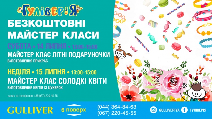 Сладкие мастер-классы в ДРЦ "ГулливериЯ" Сладкие мастер-классы в ДРЦ "ГулливериЯ"